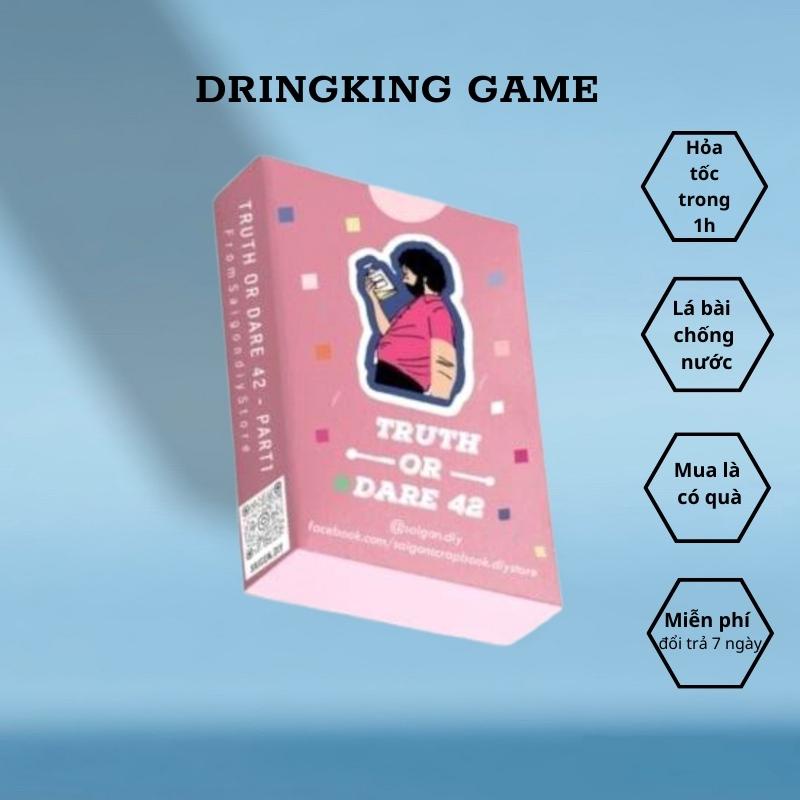 Bộ bài Drinking game Truth or Dare 42 lá Bài thử thách khuấy động buổi tụ tập với bạn bè