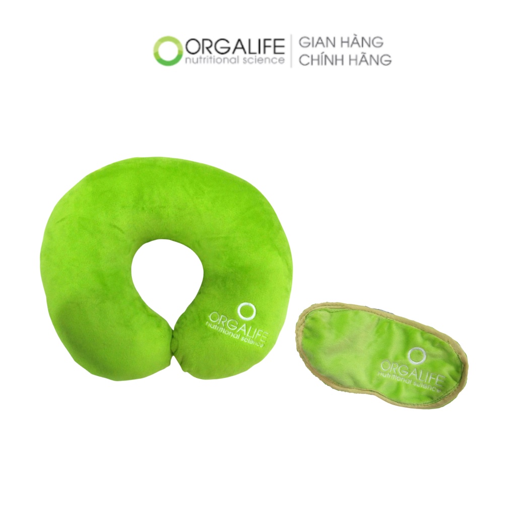 [Qùa tặng không bán] Combo gối cổ văn phòng và bịt mắt ngủ Orgalife
