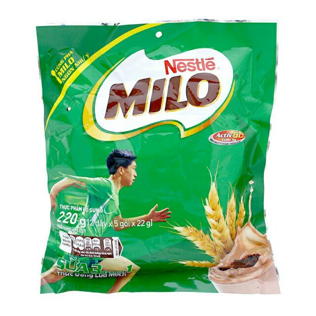1 Túi MiLo 3 trong 1 10 gói × 22g