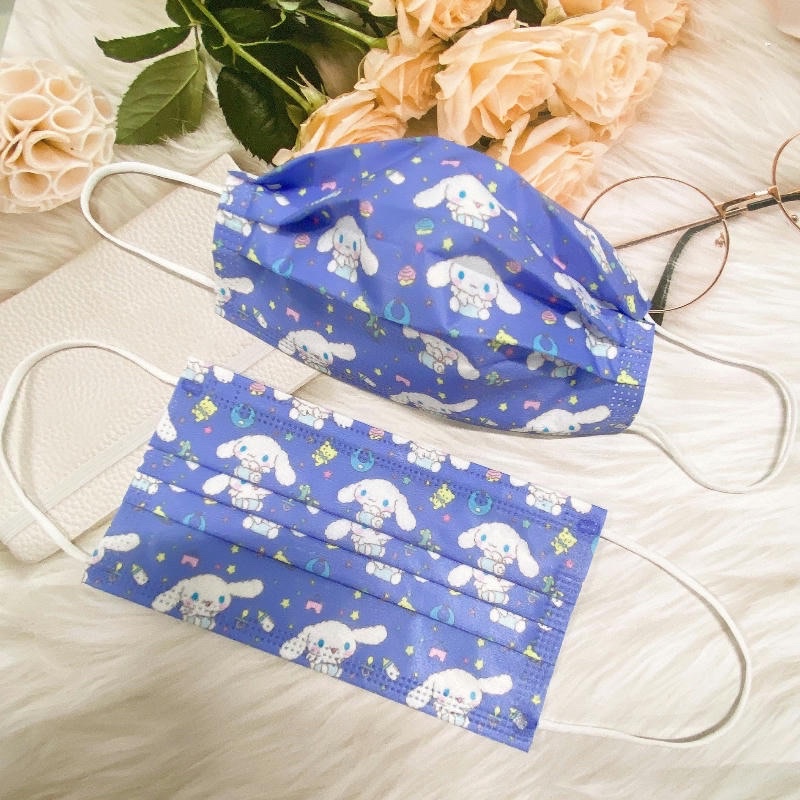 Gói 5 chiếc - khẩu trang in hình dễ thương Cinnamoroll