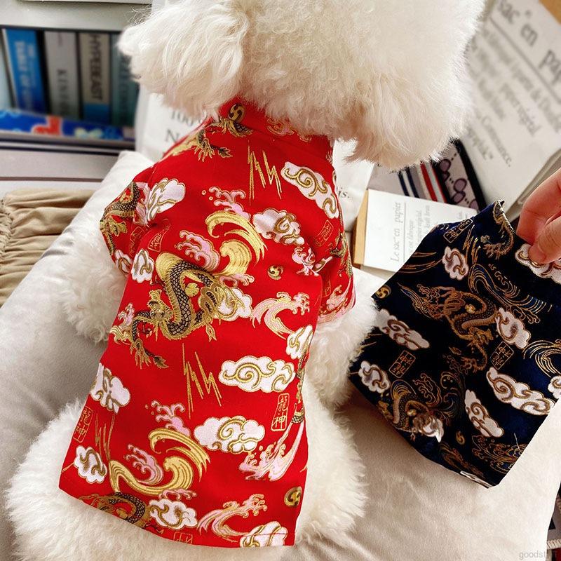 Beauty Dog Clothes Cat New Chinoiserie New Year Clothes Chinese Costume Pet Clothes