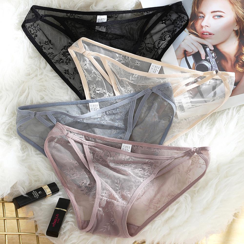 Mocho Quần Lót Ren Đáy Cotton Siêu Mỏng Thoáng Khí Gợi Cảm Cho Nữ