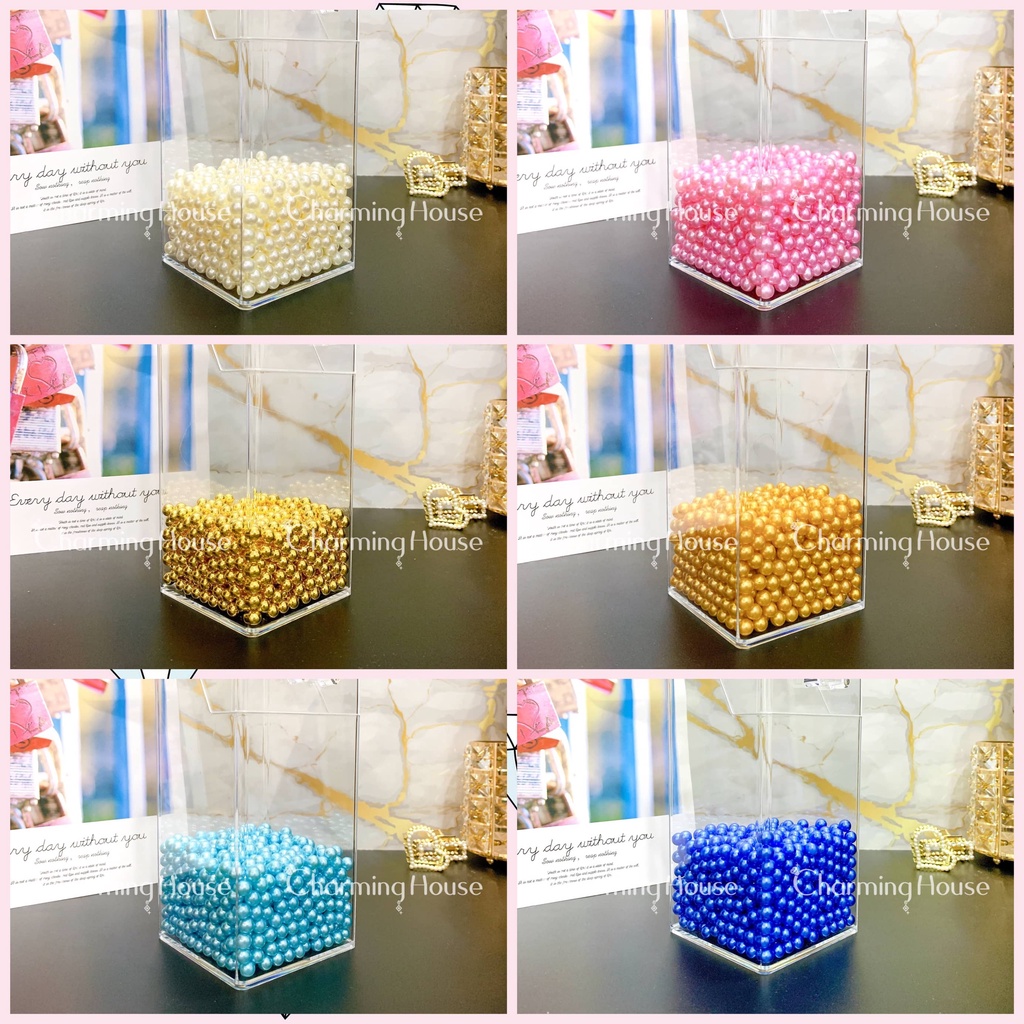 HỘP ĐỰNG CỌ TRANG ĐIỂM CAO CẤP HÌNH CHỮ NHẬTBẰNG THỦY TINH