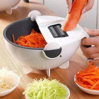 Bộ rổ nạo rau củ quả nhà bếp đa năng, dụng cụ nạo rau củ quả kèm rổ tiện ích