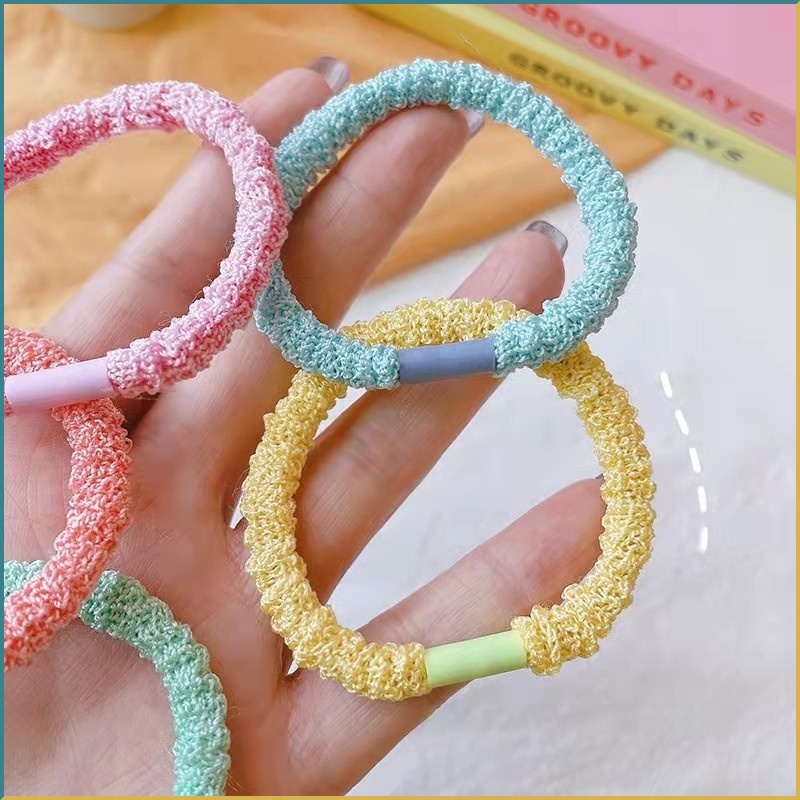 Dây Buộc Tóc Cao Su Cỡ Nhỏ Phong Cách Hàn Quốc Đơn Giản Thời Trang