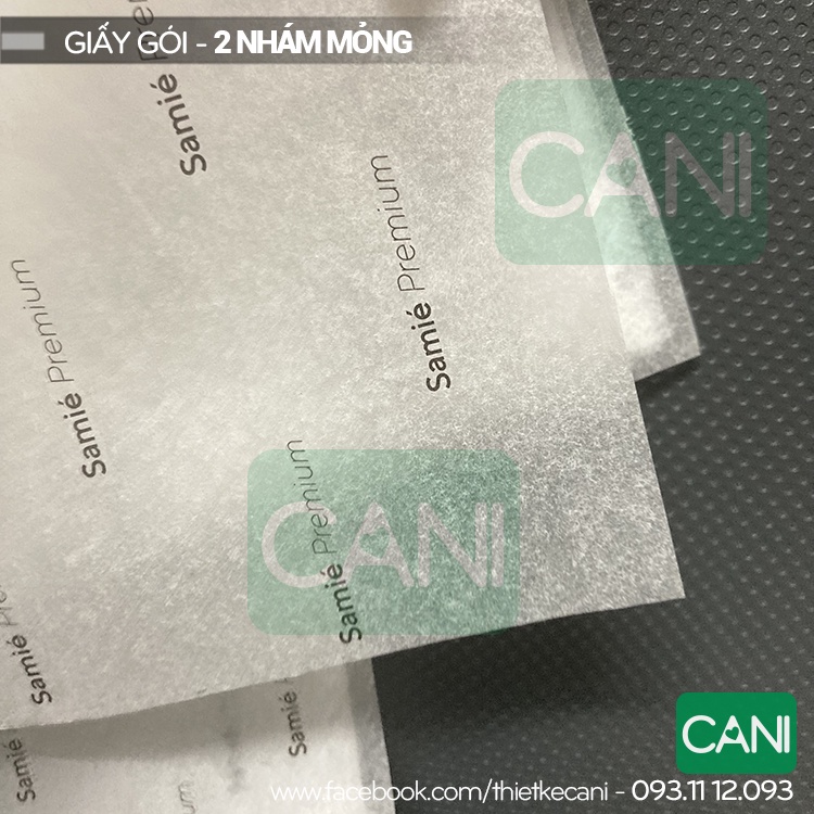 In Giấy gói in tên thương hiệu quần áo theo yêu cầu  Giấy nến gói hàng in logo Poluya gói quần áo chống ẩm lót giày CANI