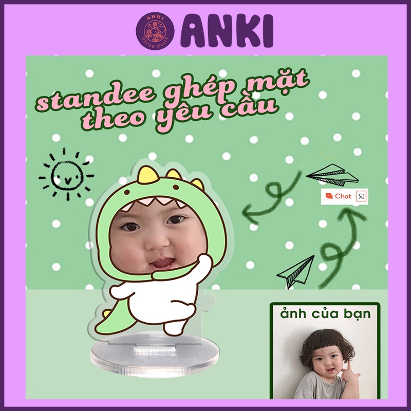 STANDEE ghép mặt chibi, hoạt hình dễ thương in theo yêu cầu