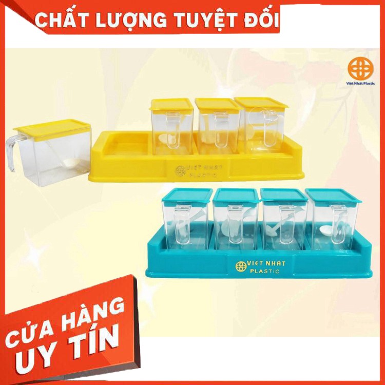 BỘ 4 HỘP ĐỰNG GIA VỊ VIỆT NHẬT GIÁ RẺ. | BigBuy360 - bigbuy360.vn