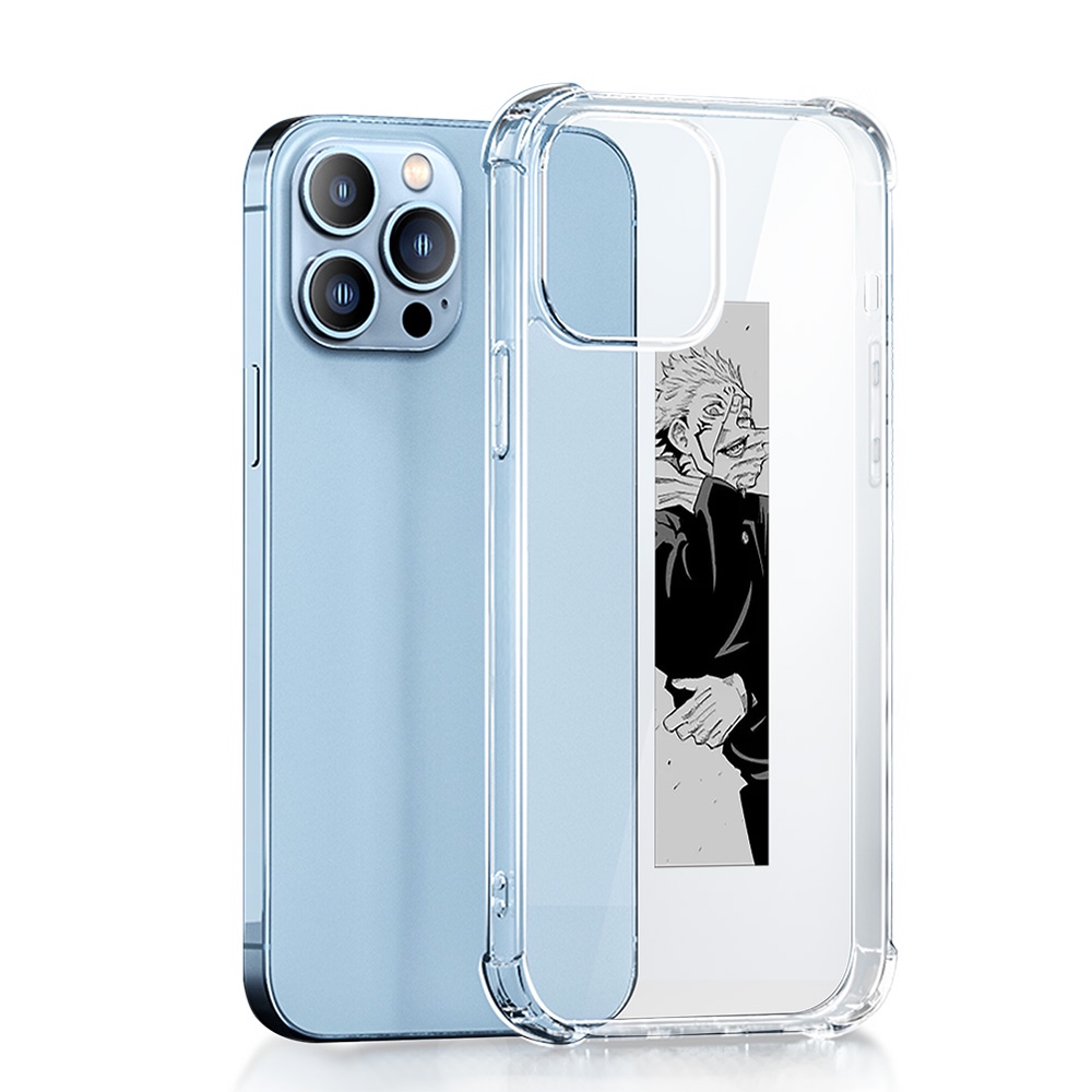 Ốp Điện Thoại Mềm Trong Suốt Chống Sốc In Hình Anime Cho iPhone 7 6 Plus X XS Max XR 12 / 13 Mini SE 2020