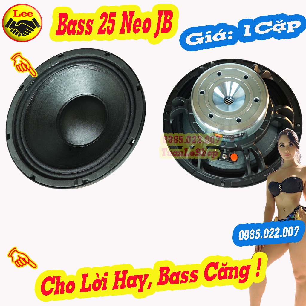 1 Cặp LOA BASS 25 NEO JB, LOA 2 TẤC RƯỠI TỪ NEO – GÁI 02 CHIẾC