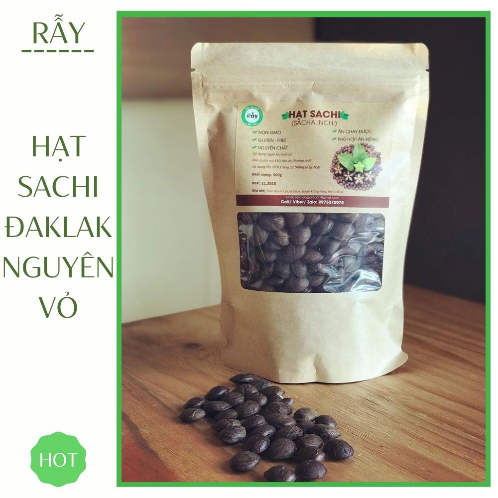 [500gram] Hạt Sachi Đaklak sấy khô, hạt dinh dưỡng cao cấp homemade