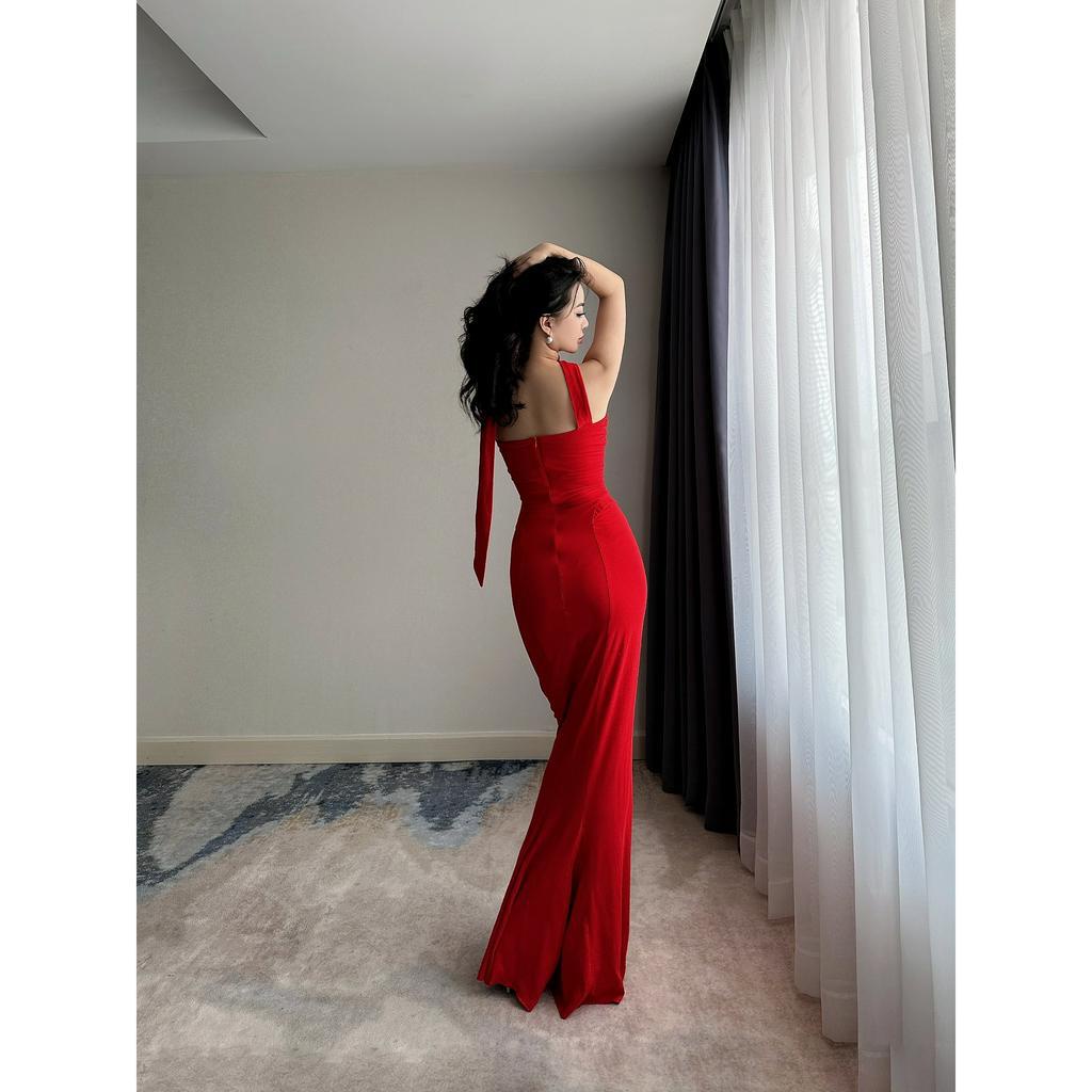 Đầm Body Maxi Dây Cổ Amee Dress LSEOUL V23041524 Sang Trọng Phù Hợp Đi Tiệc