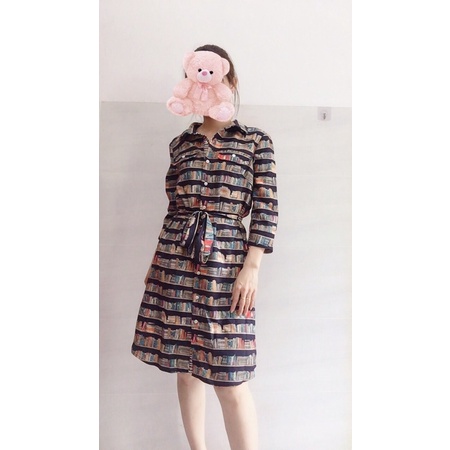 Đầm TOMMY HILFIGER mẫu mới in họa tiết sách 🍀🍀🍀