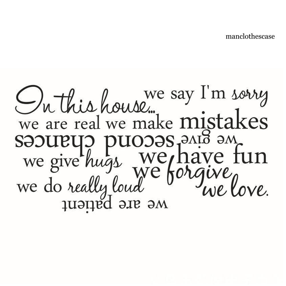 Miếng Dán Tường Trang Trí In Chữ In This House