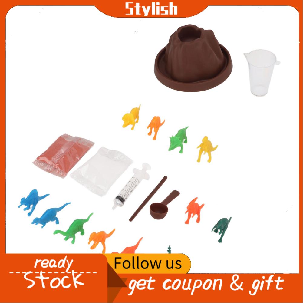 Stylish365 Volcano Science Kit Children DIY Dinosaur Small Experimental Teaching Set