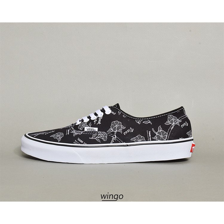 (Giày Chính Hãng) Vans Authentic Floral TU Black/White