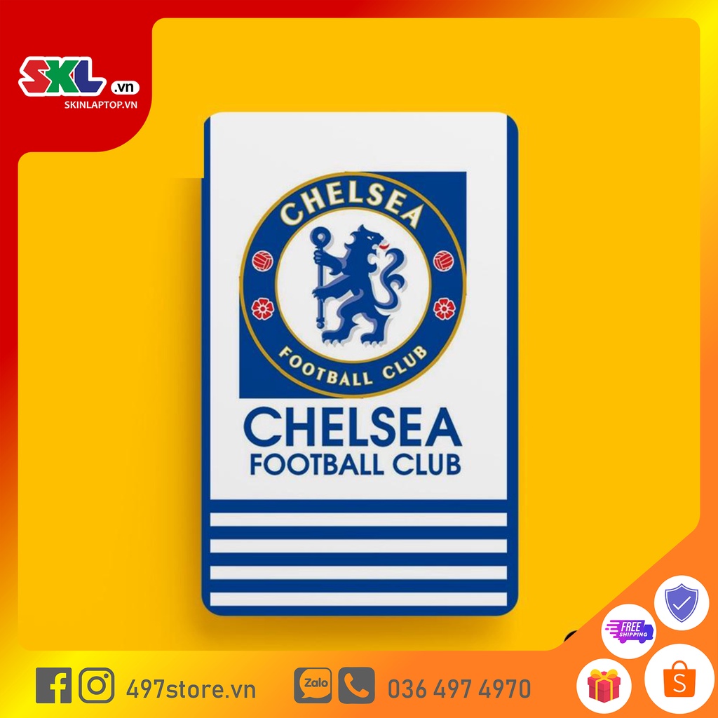 Skin Card Chelsea - Miếng Dán ATM, Thẻ Xe, Thẻ Từ, Thẻ Chung Cư - Chất Liệu Chống Xước - Chống Nước