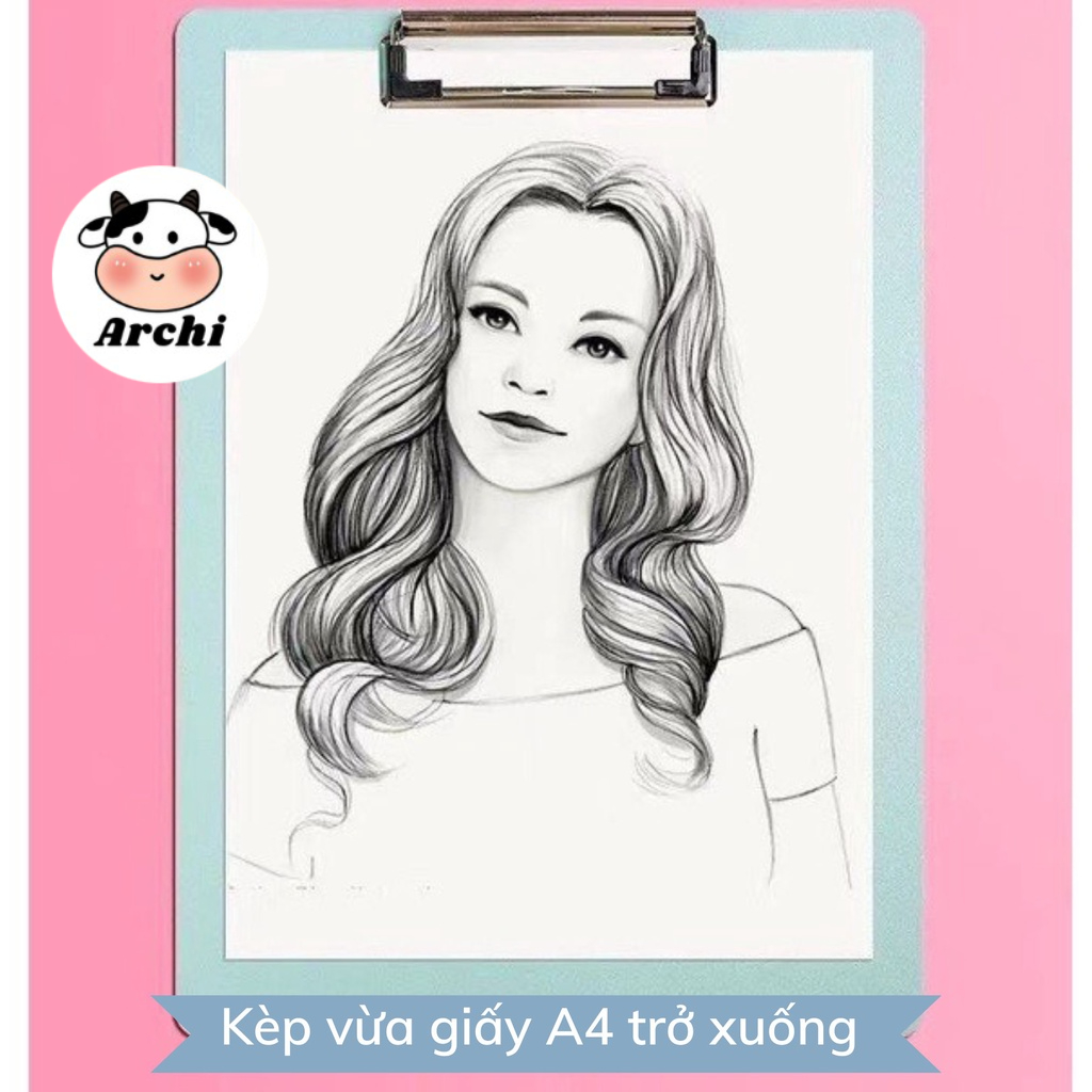 Bìa trình ký nhựa đơn A4 - Bìa kẹp nhựa giấy A4 - Trình ký nhựa kẹp hồ sơ A4 một mặt - văn phòng phẩm