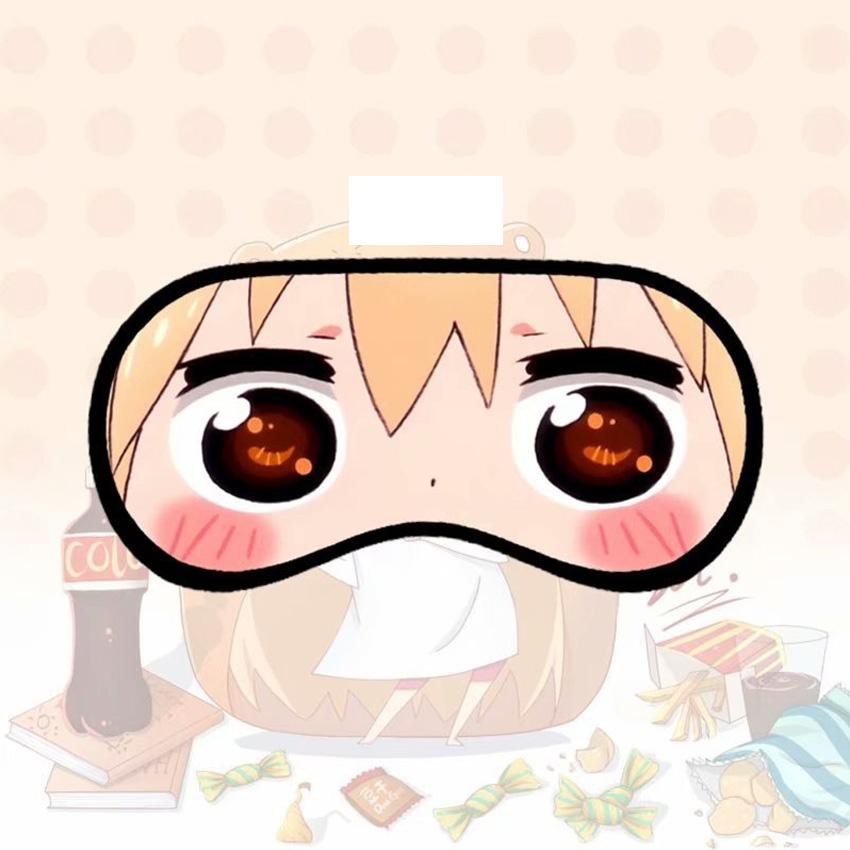 Bịt mắt Himouto! Umaru-Chan Cô em gái hai mặt miếng che mắt ngủ in hình anime chibi