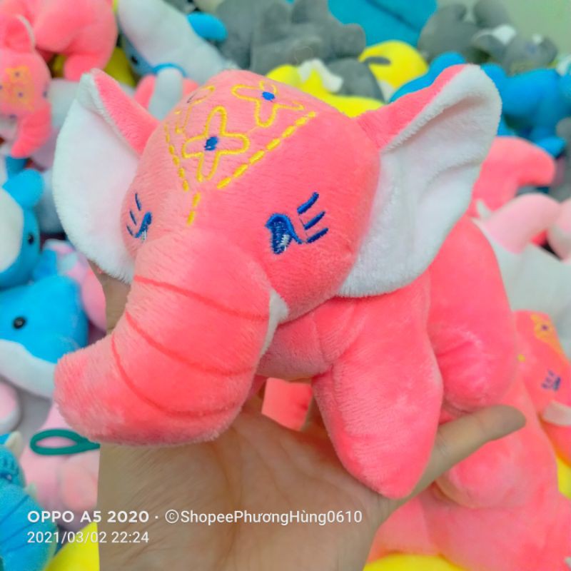 Gấu bông Cá heo , Thú bông Voi con mềm mịn hàng cao cấp size 27cm siêu đáng yêu