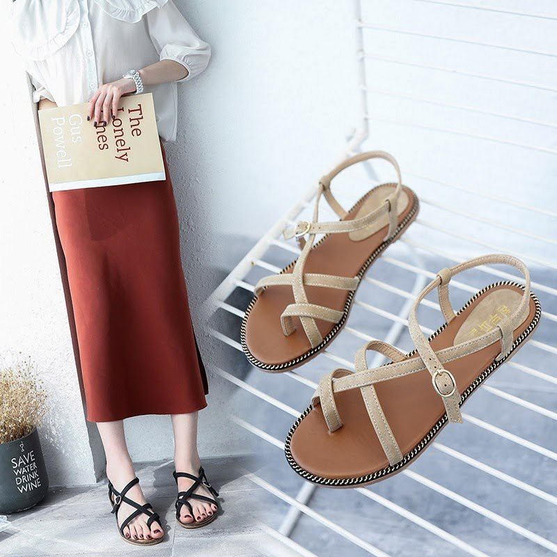 GIÀY SANDAL ĐẾ BỆT QUAI CHÉO XỎ NGÓN