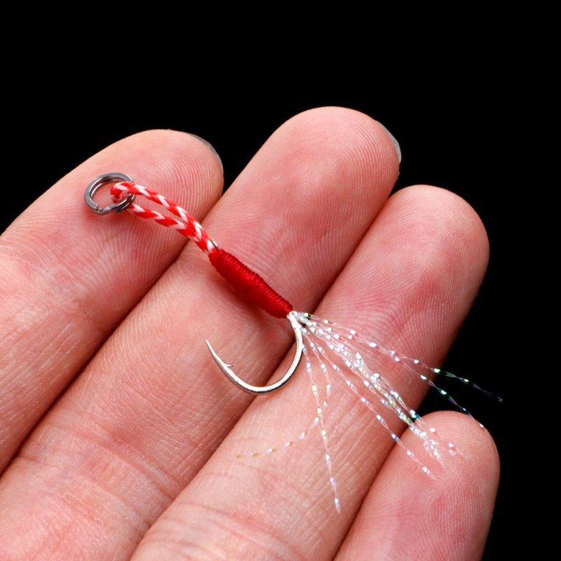 Mồi Câu Cá Giả Gắn Lông Vũ Kèm Móc Câu Mới