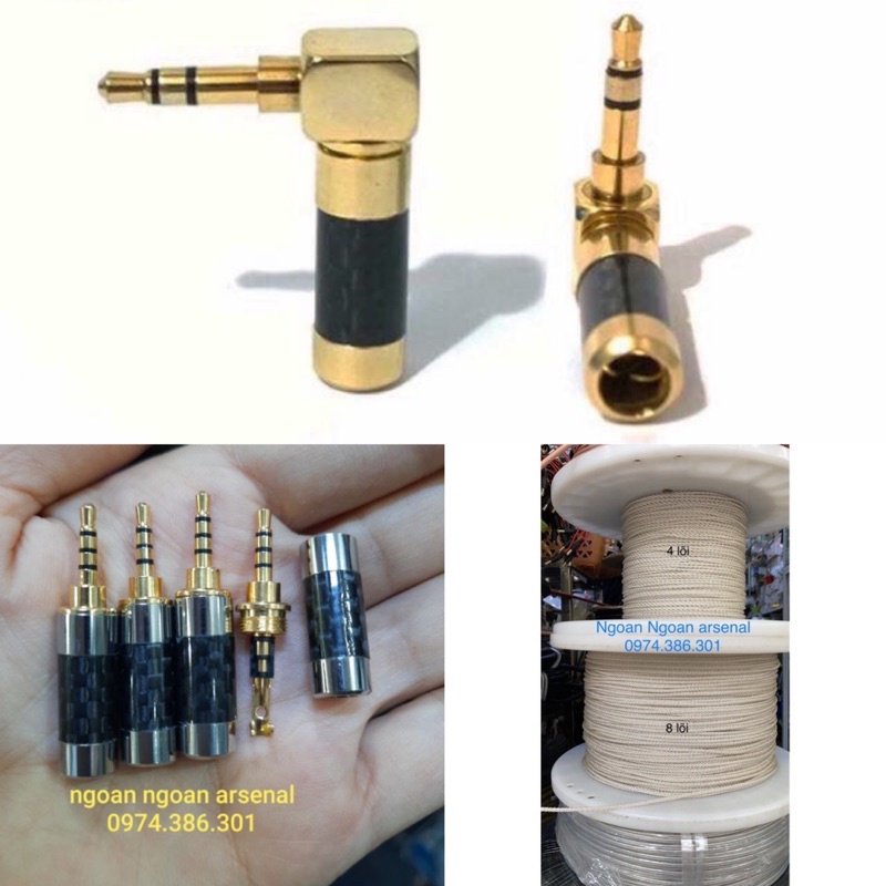 dây tín hiệu 2,5 ra 3,5 mạ bạc 1,5m