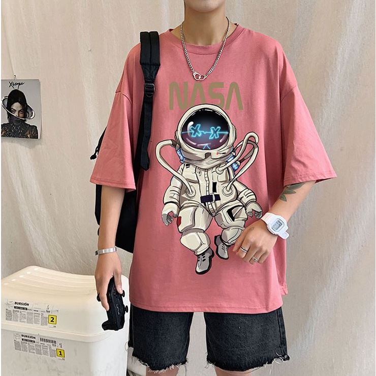 Áo thun tay lỡ form rộng, áo phông tay lỡ unisex nam nữ đều mặc được in họa tiết PHI HÀNH GIA D67 DIEMHANG2K11