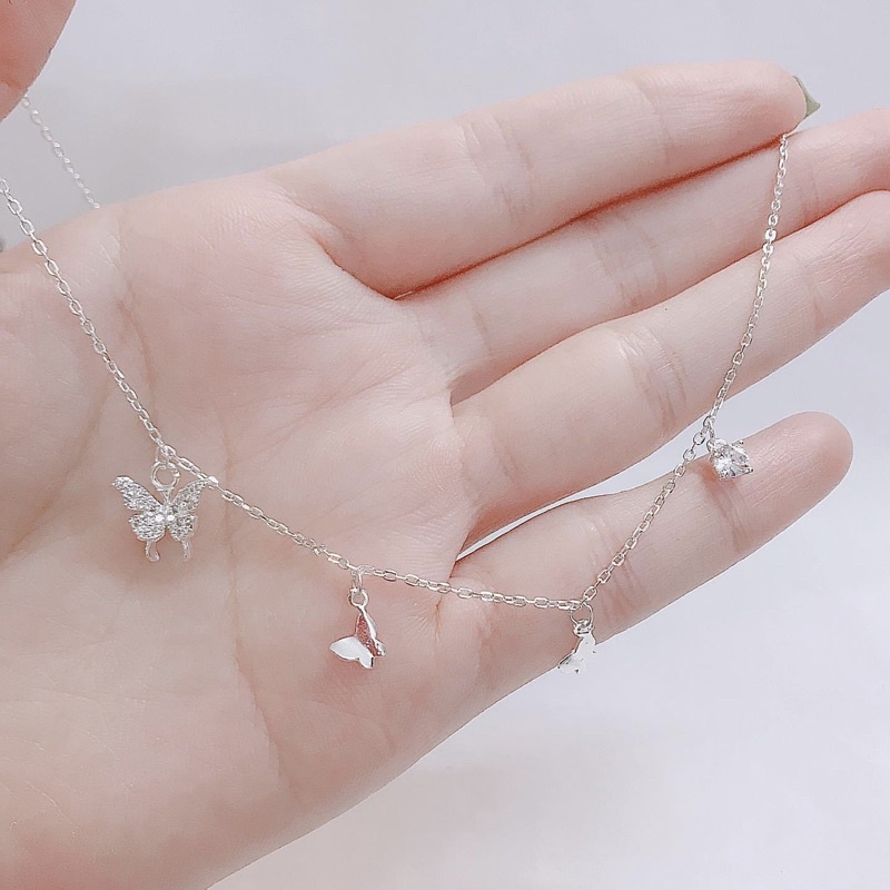 Dây chuyền nữ Bươm Bướm Bạc ta - Vàng Bạc Khải Khải