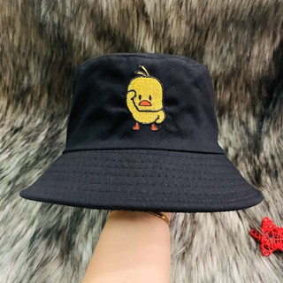 Nón Bucket / Mũ Vành Tròn Tai Bèo Hoạ Tiết Chú Vịt Vàng Hot Trend N035 [Ảnh Tự Chụp]