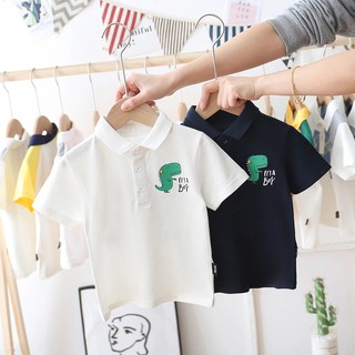Áo phông bé trai, Áo thun bé trai cotton khủng long Hottrend 2020