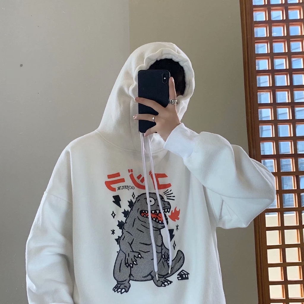 Áo Hoodie Dài Tay In Họa Tiết Khủng Long Xinh Xắn Cho Nam Cỡ M-3XL | BigBuy360 - bigbuy360.vn