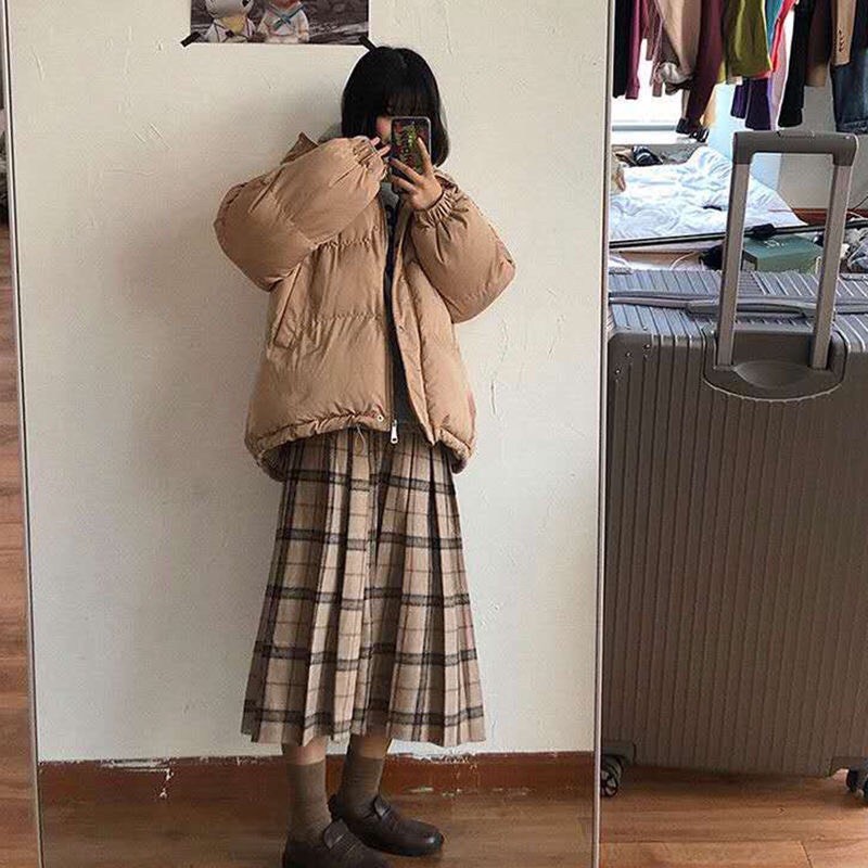 Áo phao béo trơn unisex có size nam nữ hàng dày nặng 1000g | BigBuy360 - bigbuy360.vn