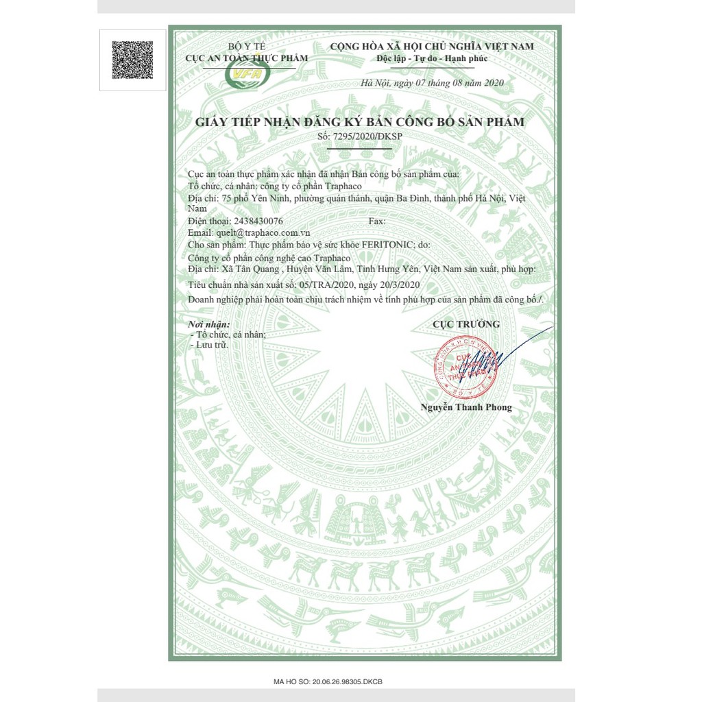 FERITONIC - SẢN PHẨM CẢI THIỆN TÌNH TRẠNG THIẾU MÁU DO SẮT