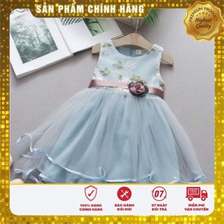Váy đầm công chúa nhiều lớp dễ thương cho bé.❤1 ĐỔI 1 NẾU LỖI❤ Đầm Quảng Châu cao cấp phối hoa bé gái