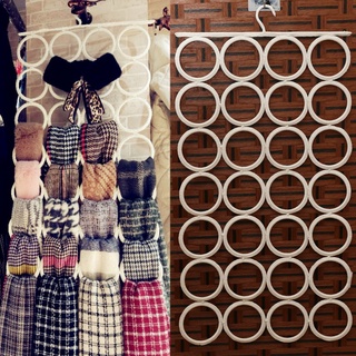 ❀┅☂móc treo cà vạt / vớ / thắt lưng bằng lụa đa năng có thể giặt sạch 0906