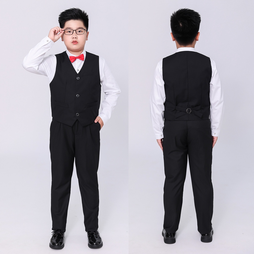 Bộ ghile bé trai cao cấp dành cho trẻ em béo TQB073 TQB074 TQB093 TQB097 tặng nơ
