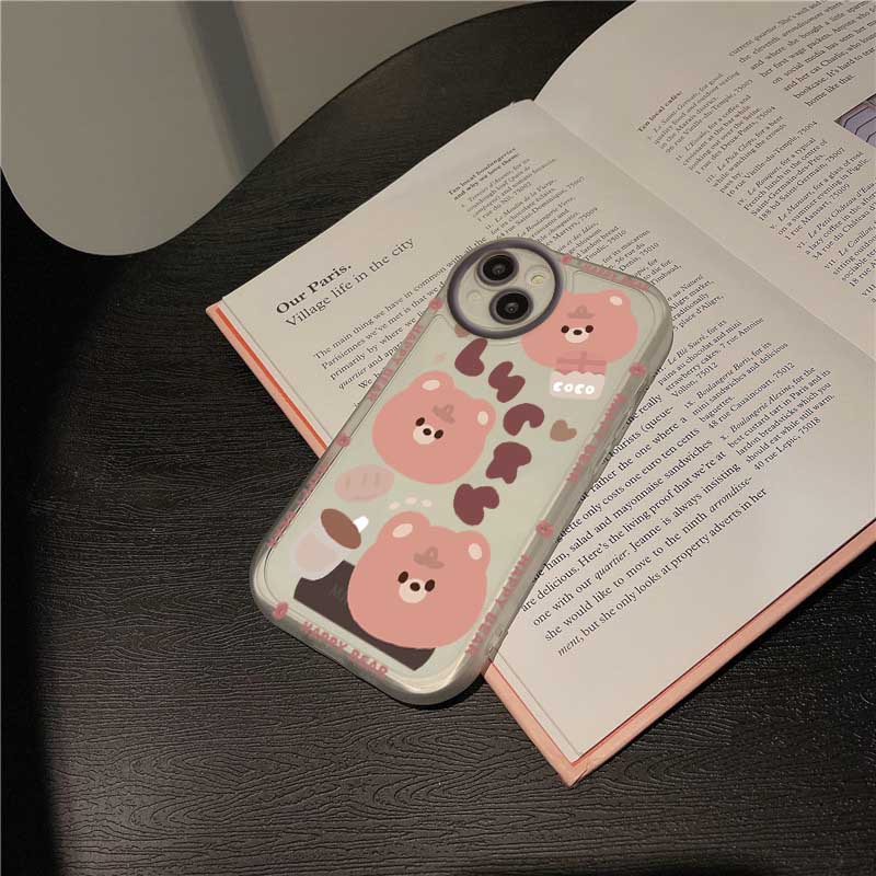 Ốp Điện Thoại Họa Tiết Gấu Cho IPhone 14 14 Pro MAX 11 Pro 11 Pro MAX 12 12 Pro 12 Pro MAX 13 Pro MAX X XR XS MAX 6S 7 8 Plus SE 2020