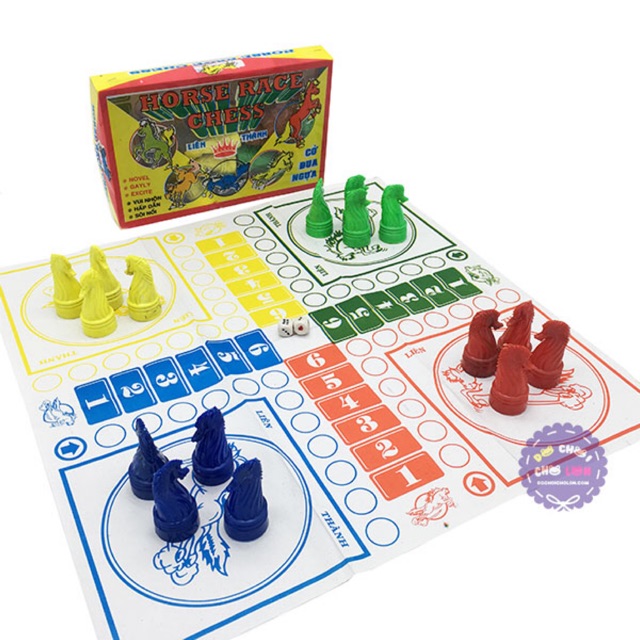 Bộ đồ chơi cờ cá ngựa bằng nhựa 4 người chơi loại đẹp