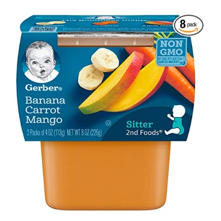 TRÁI CÂY NGHIỀN GERBER DÀNH CHO BÉ TỪ 4 THÁNG TUỔI -116GR