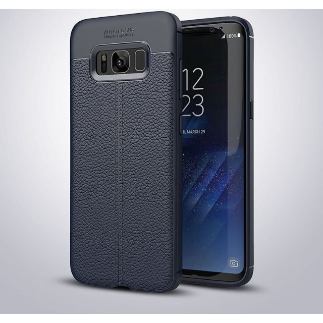 Ốp lưng dẻo Galaxy S8 vân giả da cao cấp