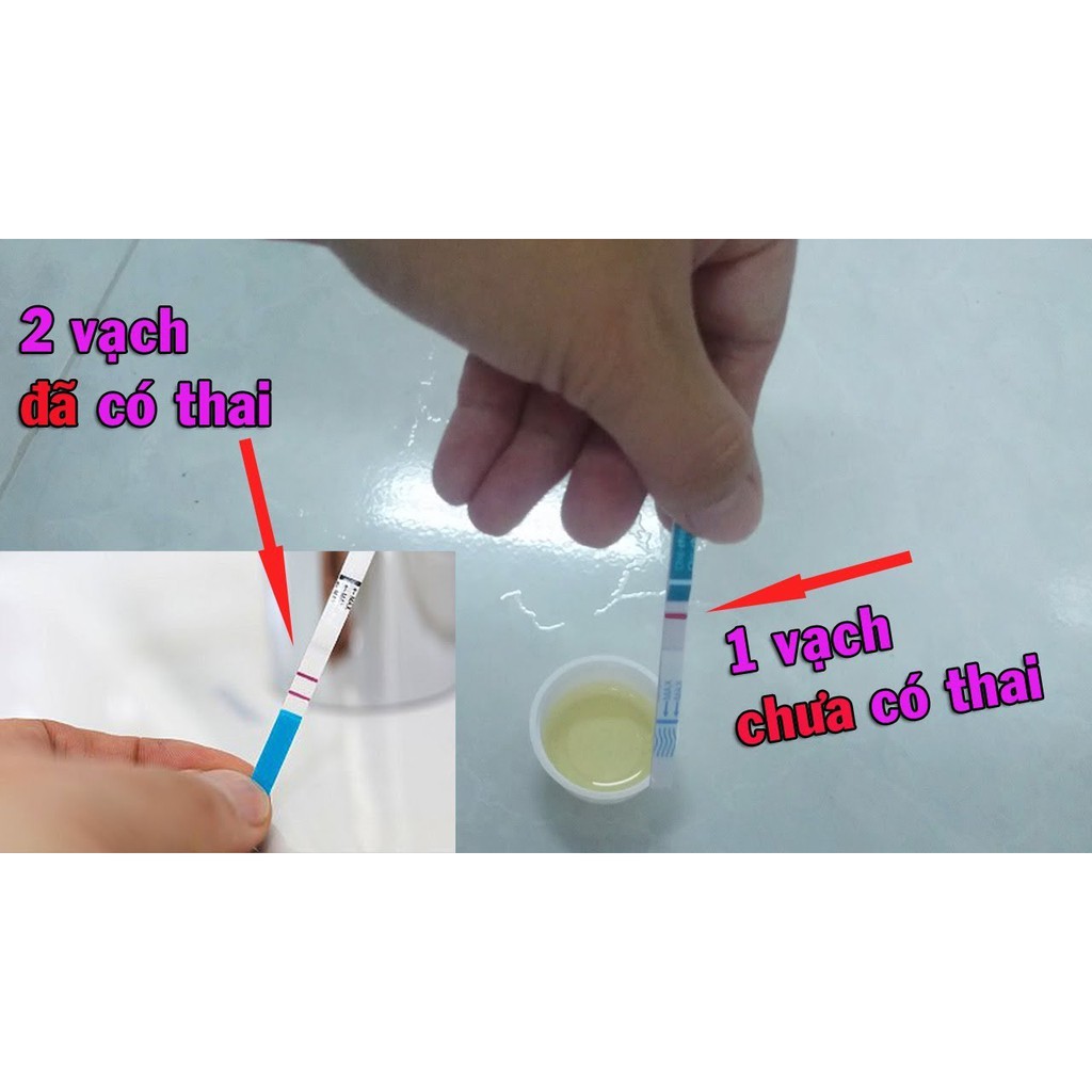 Combo 5 Que thử thai Amestick giúp phát hiện thai sớm -Test chính xác,nhanh chóng,đơn giản, giá tốt