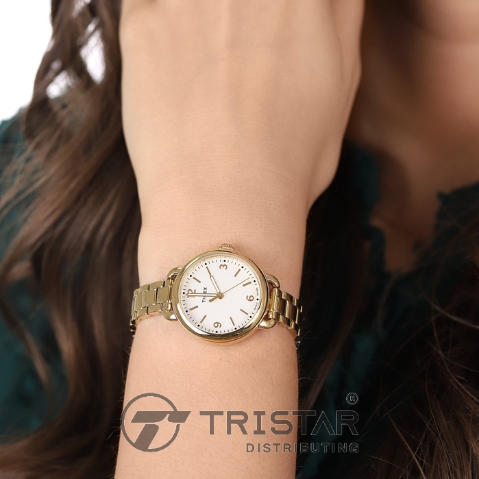 Đồng hồ Nữ Timex Standard Demi 30mm TW2U60600 Dây Kim Loại - Chính Hãng