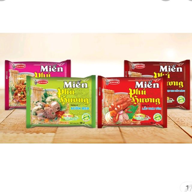 ( DATE : 30/5/2022) Thùng Miến Phú Hương Sườn Heo/Lẩu Thái Tôm/Thịt Bằm 24 gói