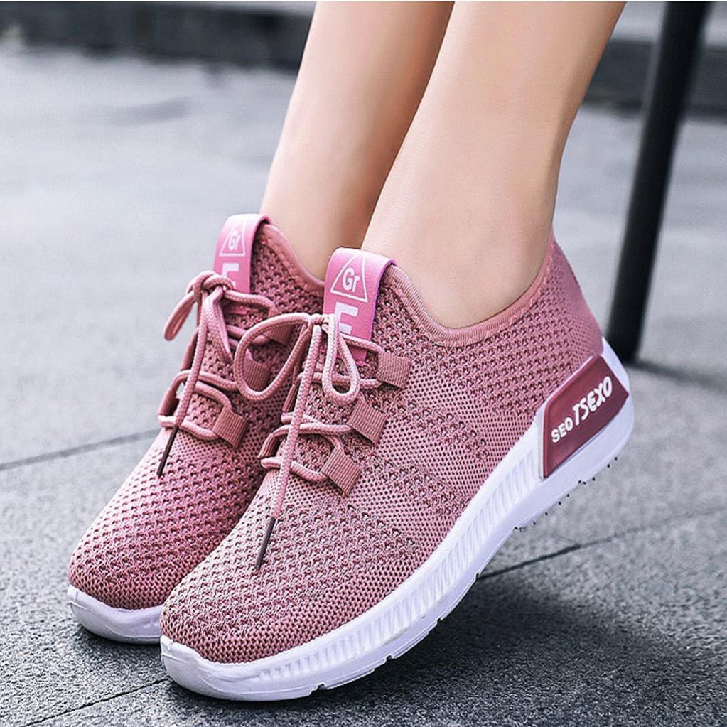 Giày Sneaker Nữ [ FREESHIP ] Giày Thể Thao Nữ Phối Lưới Thoáng Khí Cảm Giác Êm Ái Nhẹ Nhàng - G02 TP | BigBuy360 - bigbuy360.vn