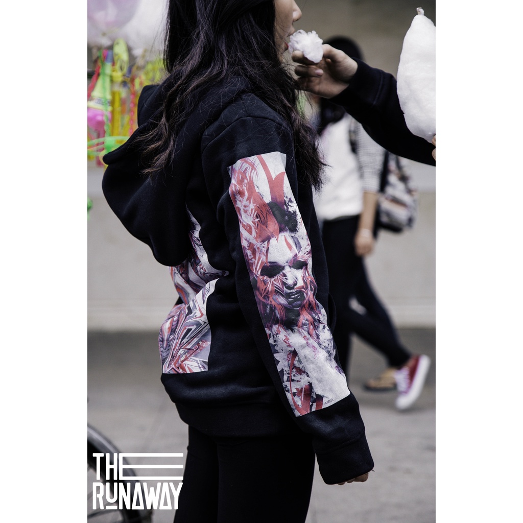 Áo Hoodie Japan: Geisha Dream Nỉ Bông Ngoại nhập cho Nam / Nữ by The Runaway