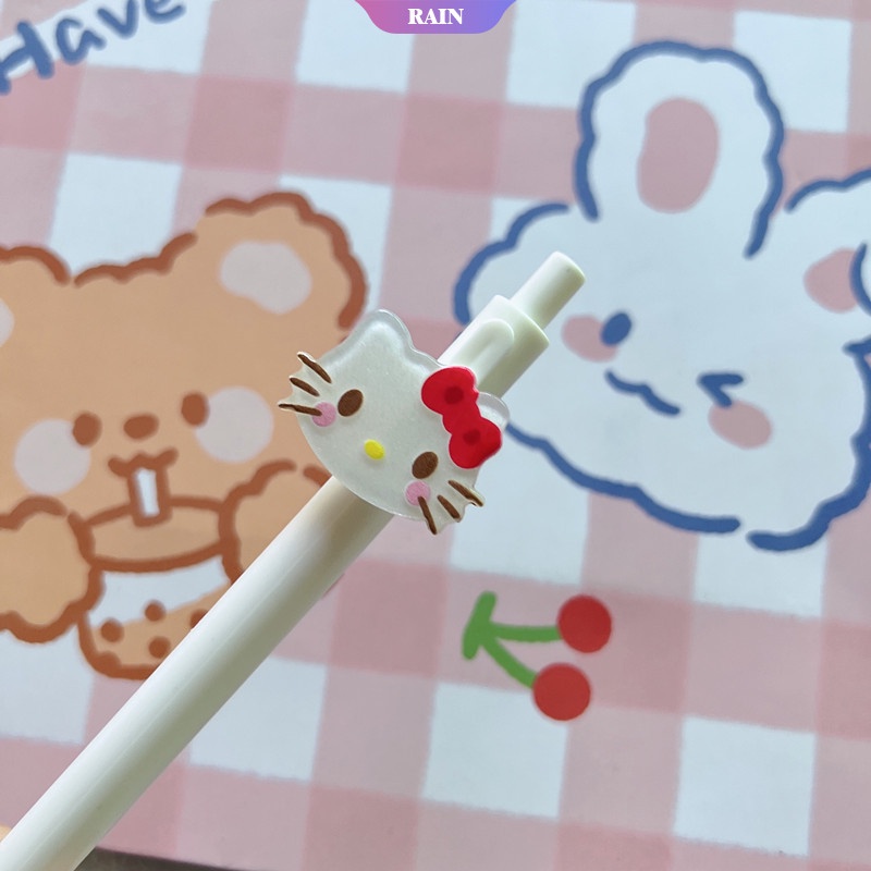 SANRIO 1 Bút Gel Ngòi 0.5mm Dạng Nhấn Họa Tiết Kuromi Kawaii Dễ Thương Làm Quà Tặng Cho Học Sinh