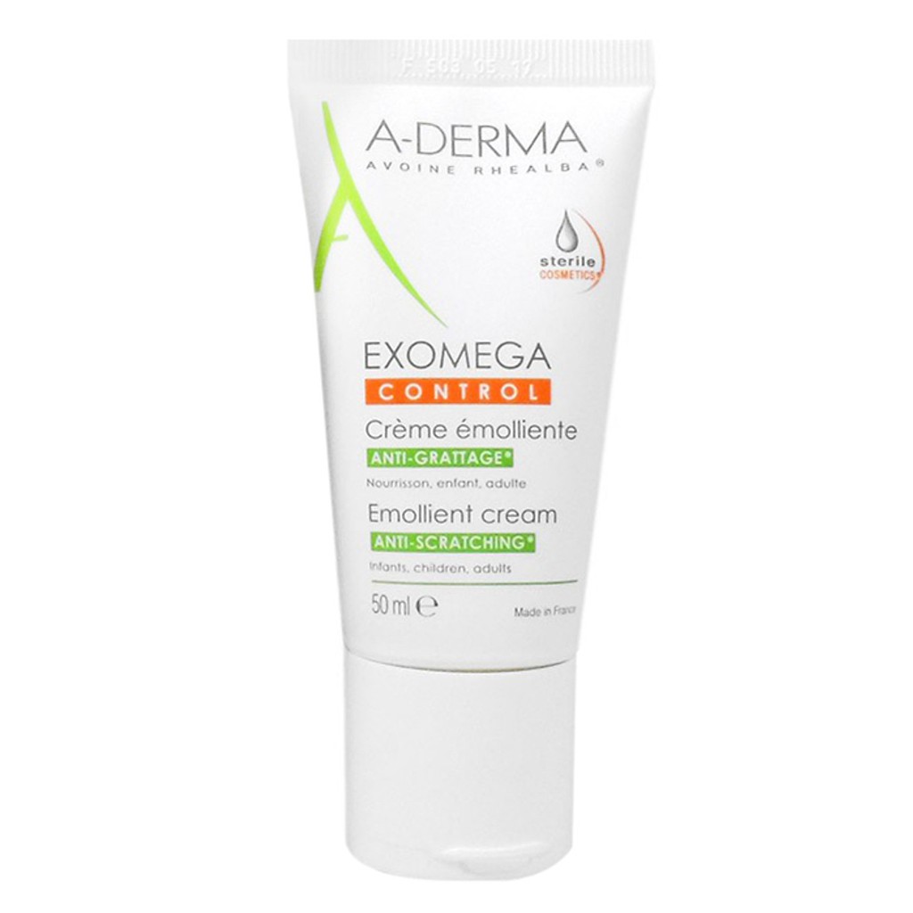 [Chính Hãng] Kem Dưỡng A-DERMA EXOMEGA CONTROL EMOLLIENT CREAM (50ml) - Làm Mềm, Giảm Kích Ứng Cho Da Quá Khô