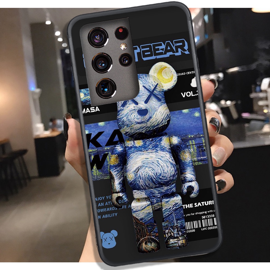 [HOT]ỐP SAMSUNG S21 - S21 PLUS - S21 ULTRA , In Hình Gấu Robot họa tiết L-V màu sắc cực đẹp.