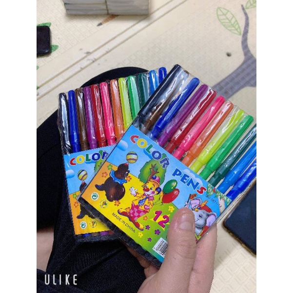 hộp 12 bút dạ tô màu